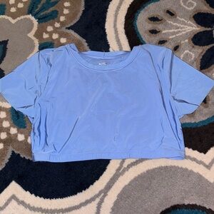 Aerie Smoothez Blue Crop Top